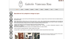 Desktop Screenshot of galerievanessarau.com