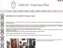 Tablet Screenshot of galerievanessarau.com
